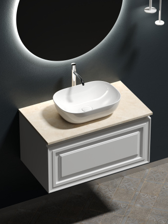 Столешница для ванной комнаты SANCOS  800х460 ,  TT80A2X